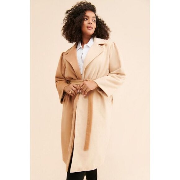 Anthropologie Du Paradis Two Tone Oversized Overcoat Size 3x - Picture 1 of 14